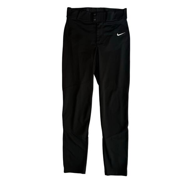 Nike Core Baseball Pants Men’s Small Black Slim Fit Dri-FIT Athletic Swoosh - Picture 1 of 7